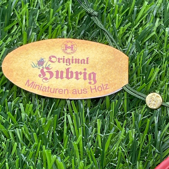 Authentic Hubrig Volkskunst German Erzgebirge Handcrafted Cuckoo Clock Ornament - Picture 5 of 9